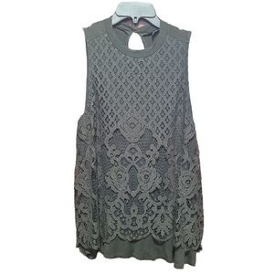 Torrid olive green lace overlay